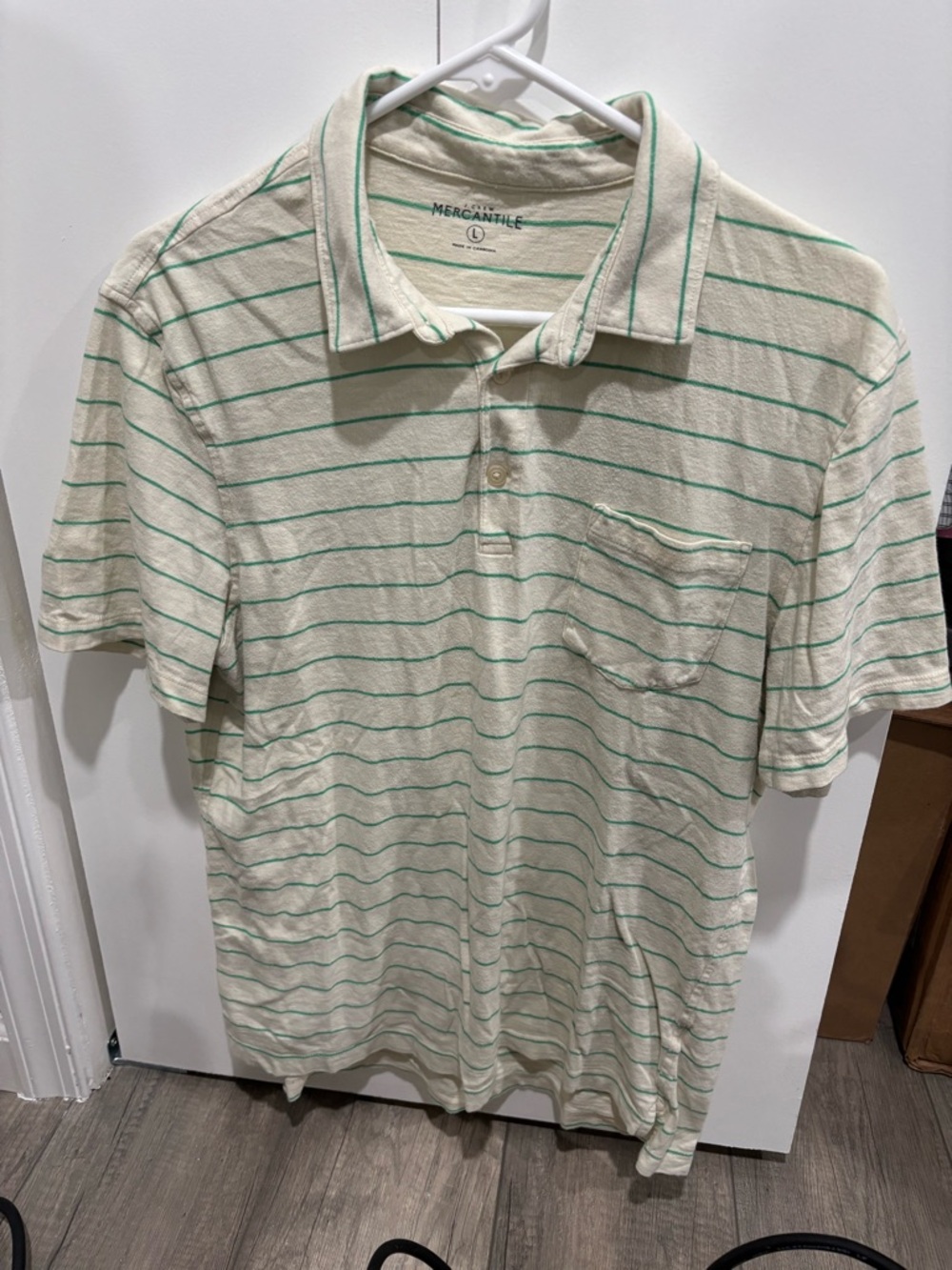 J. Crew Mercantile Striped Polo - large